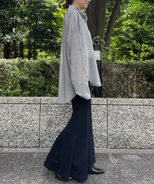LE PHIL レディースパンツ LE PHIL パンツ ハイストレッチ裏起毛フレアパンツ レディース