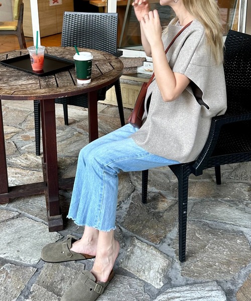 StyleSea サンダル スエードクロッグサンダル レディース : ZOZOTOWN