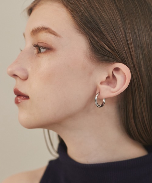 ciite' ピアス 「 金属アレルギー対応 」 シンプルフープピアス
