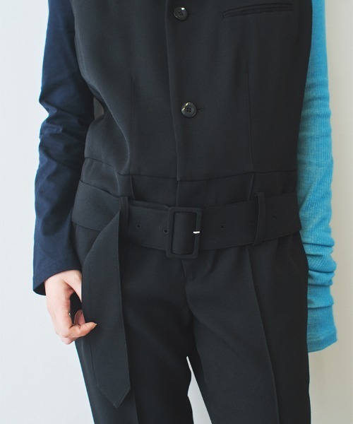 サロペット オーバーオール 「soduk」suiting jumpsuits レディース