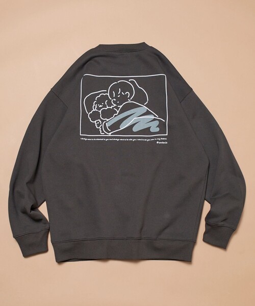 トレーナー スウェット tombonia/トムボニア Sleep with Muck バックプリント クルーネック スウェット メンズ | FREAK'S STORE | 07