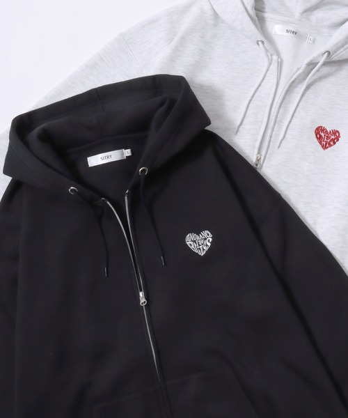 SITRY（シトリー） パーカー SITRY Heart Embroidery Sweat Hoodie
