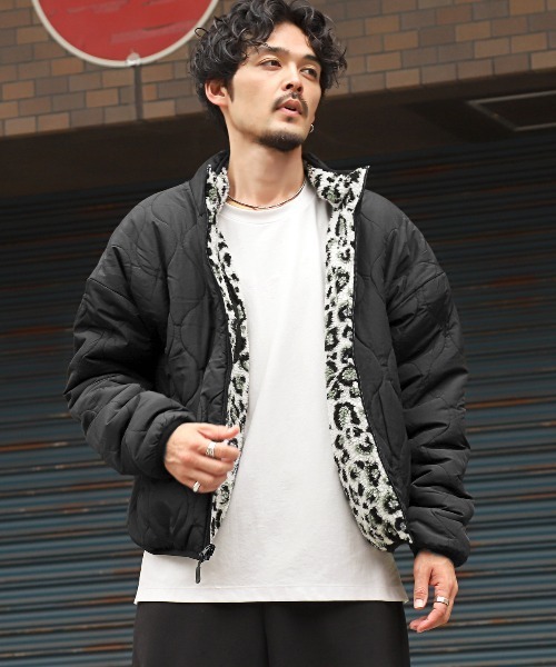 LUXSTYLE（ラグスタイル） ブルゾン アウター リバーシブルボア中綿