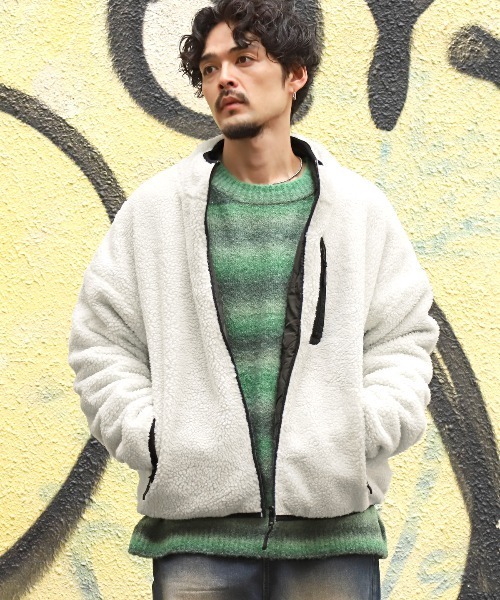 LUXSTYLE（ラグスタイル） ブルゾン アウター リバーシブルボア中綿