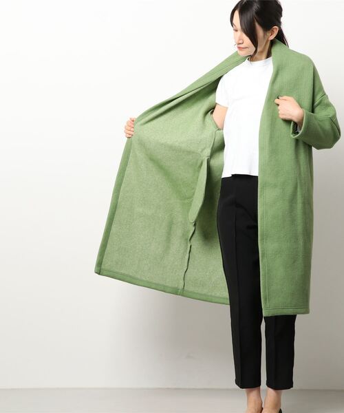 「LUCA/LADY LUCK LUCA」 コート FREE ライトグリーン レディース_画像4