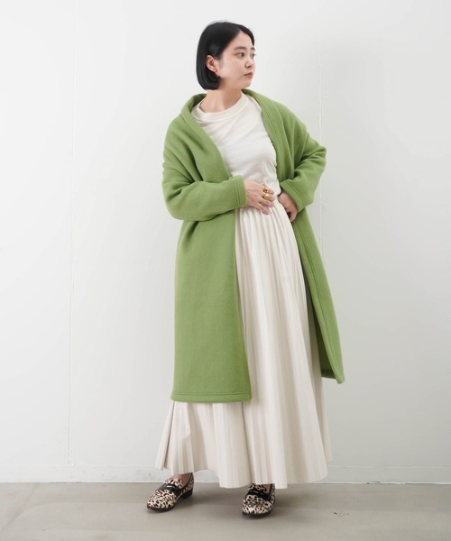 「LUCA/LADY LUCK LUCA」 コート FREE ライトグリーン レディース_画像5