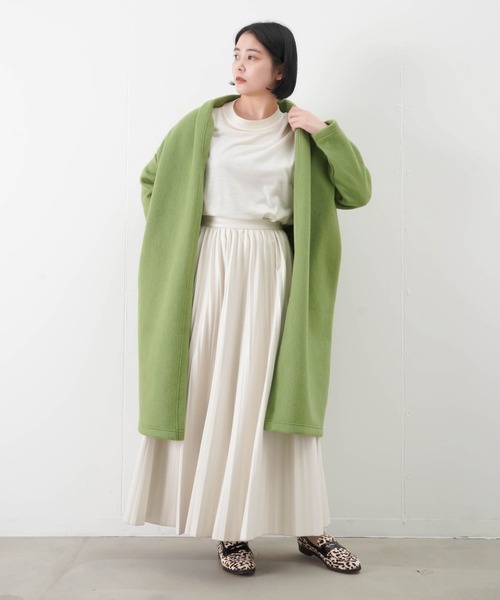 「LUCA/LADY LUCK LUCA」 コート FREE ライトグリーン レディース_画像7