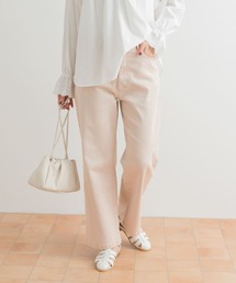 URBAN RESEARCH DOORS パンツ 製品染めカラーパンツ レディース