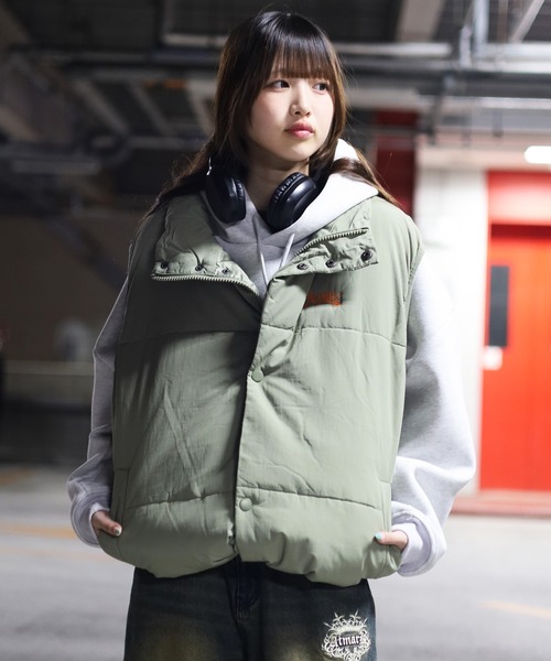 ATMARK ベスト ジレ 「フリーサイズ / UNISEX 」ワンポイント 