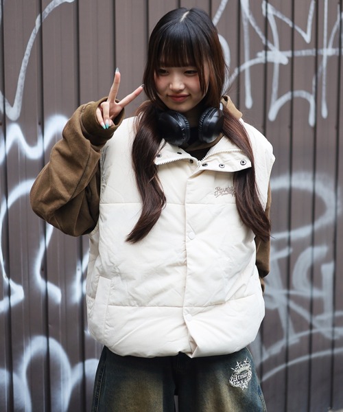 ATMARK ベスト ジレ 「フリーサイズ / UNISEX 」ワンポイント 