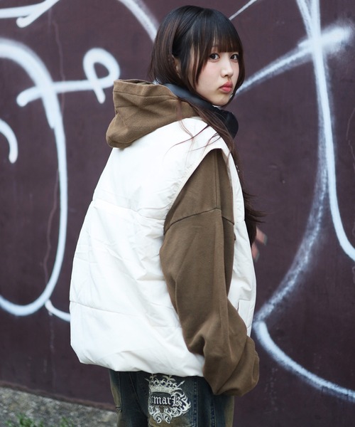 ATMARK ベスト ジレ 「フリーサイズ / UNISEX 」ワンポイント 