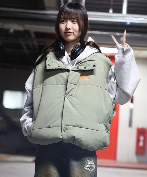 ATMARK ベスト ジレ 「フリーサイズ / UNISEX 」ワンポイント 
