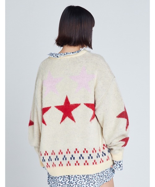 ニット セーター 「8」「it」「Little Sunny Bite」star knit top レディース メンズ Little sunny bite ニット セーター 「8」「it」「Little Sunny