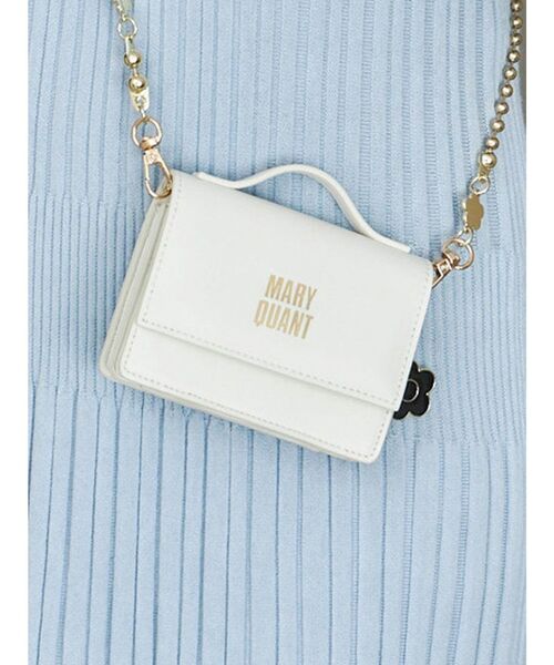 MERCURYDUO 財布 「MARY QUANT」デイジーチャーム付きミニ