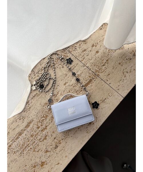 MARY QUANT デイジーチャーム付きミニウォレット MERCURYDUO 財布 「MARY QUANT」デイジーチャーム付きミニ