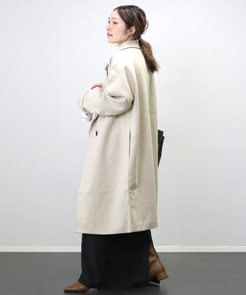 Aletta vita コート チェスターコート メルトンワイドカラーコクーン