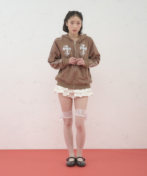 FCMM パーカー 「日本限定」CROSS ZIP UP HOODIE/クロスジップアップ