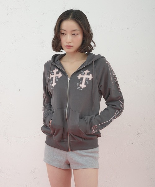 FCMM パーカー 「日本限定」CROSS ZIP UP HOODIE/クロスジップアップ