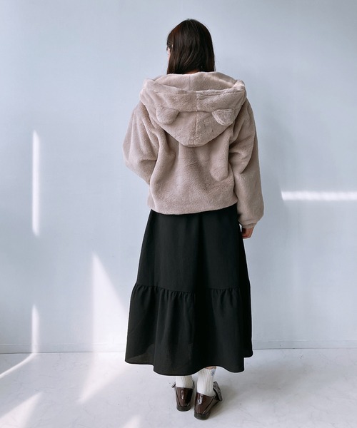 「AS KNOW AS plus」 ブルゾン FREE ベージュ レディース_画像9