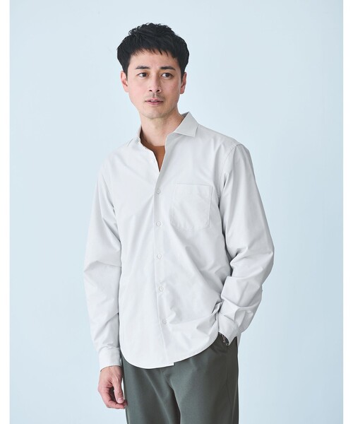 green label relaxing シャツ 「WEB限定」JUST fit ワイドカラー