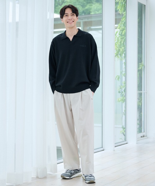 ニットポロシャツ スキッパーニットポロシャツ（ニット/セーター/メンズ