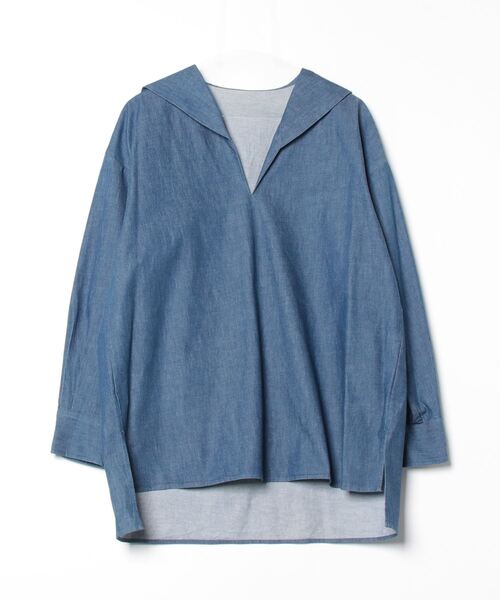 mikomori ブラウス シャツ 「mikomori × THIRD MAGAZINE」DENIM