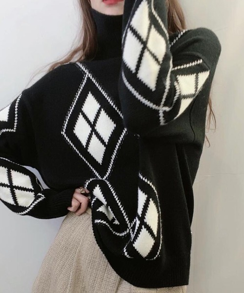 「Ulysses」 「Doula Doula」タートルネックニット F ホワイト レディース_画像5