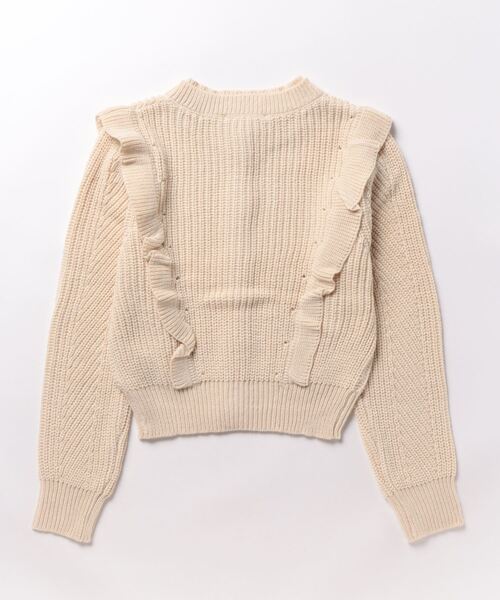 「UP START」 「Strawberry Vally」ニットカーディガン FREE レッド レディース_画像2