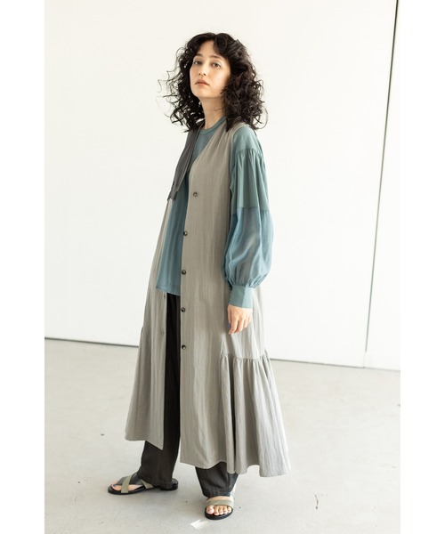 OSMOSIS（オズモーシス） ベスト ジレ アシンメトリーロングジレ