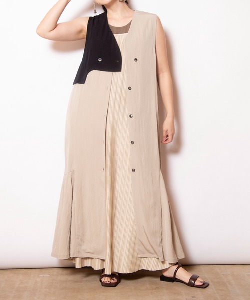 定価11880 タグ付き　オズモーシス　アシンメトリージレ　異素材ミックス 定価11880 タグ付き オズモーシス アシンメトリージレ 異素材