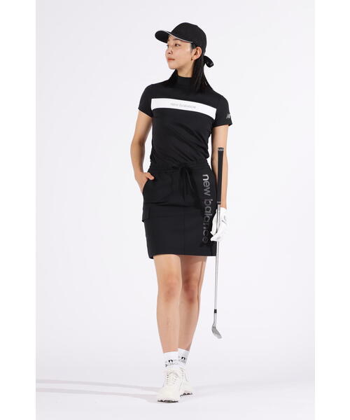 tシャツ 「new balance golf」ストレッチ 保形性 半袖 モックネック プルオーバー (WOMENS) レディース ストレッチ 保形性 半袖 モックネック プルオーバー (WOMENS