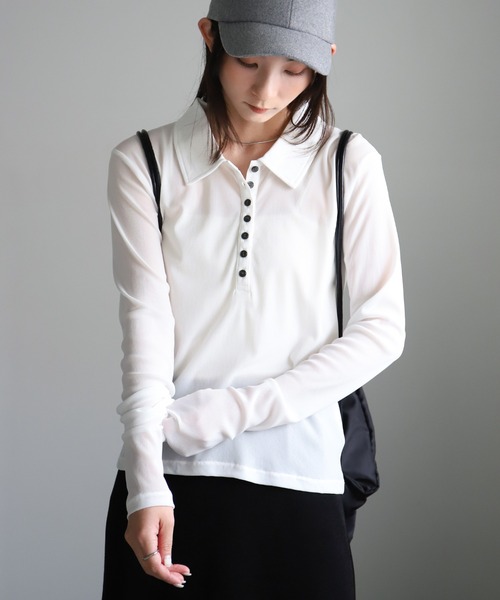 select MOCA（セレクトモカ） tシャツ ポロシアーロングスリーブ