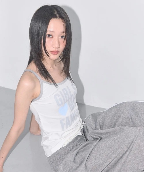 キャミソール A'GEM/9 × .kom 「 FANCY CLUB/ファンシークラブ」 GIRLS MY FANCY SLEEVELESS/ガールズ