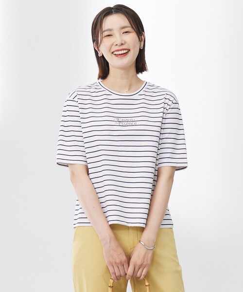 J.PRESS（J.プレス） tシャツ 「洗える」ロゴ Tシャツ レディース