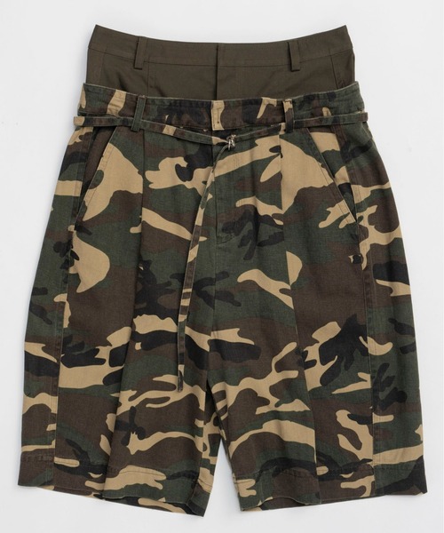 MAISON SPECIAL（メゾンスペシャル） チノパン 2way Double Waist CAMO