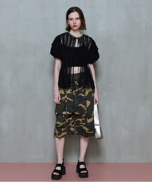 MAISON SPECIAL（メゾンスペシャル） チノパン 2way Double Waist CAMO