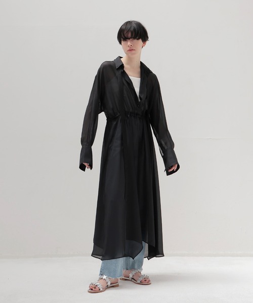 DRESSLAVE ワンピース DRESSLAVE ワンピース sheer shirt dress(シアーシャツ