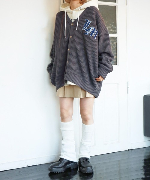 「PBLIM」 ニットカーディガン FREE クリーム レディース_画像5