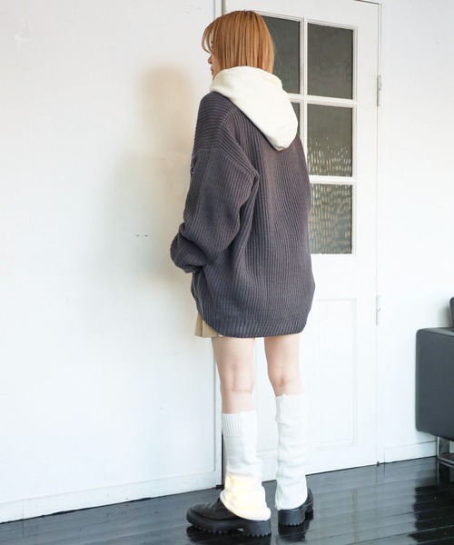 「PBLIM」 ニットカーディガン FREE クリーム レディース_画像6