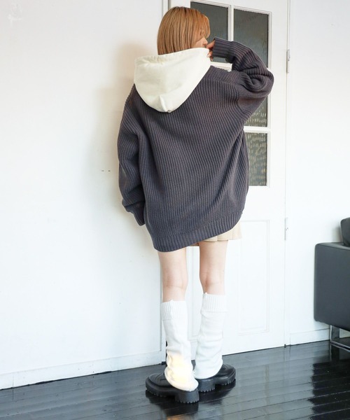 「PBLIM」 ニットカーディガン FREE クリーム レディース_画像7