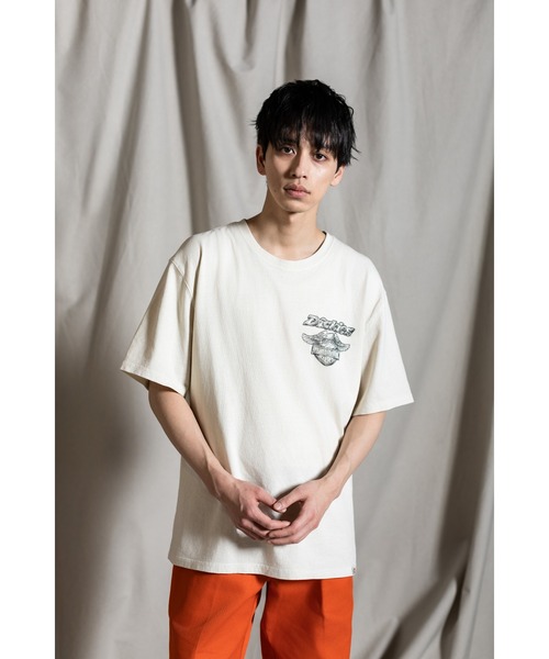Harley Davidson tシャツ Dickies(R) x H-D(R)ヘビーウェイトV
