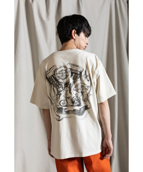 Harley Davidson tシャツ Dickies(R) x H-D(R)ヘビーウェイトV