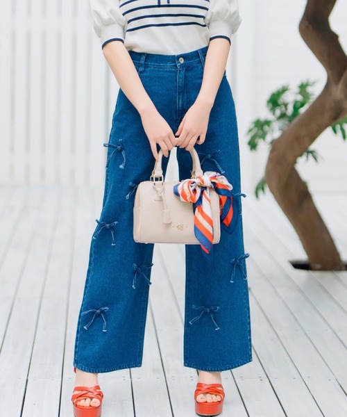 WILLSELECTION（ウィルセレクション） パンツ リボンモチーフデニム