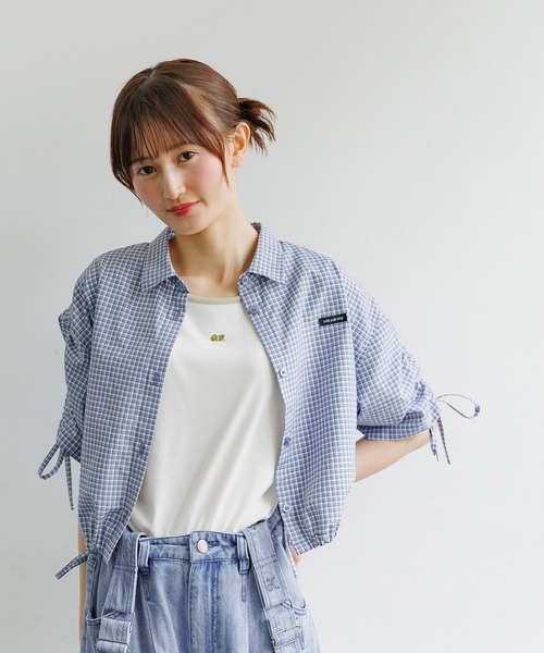 GLOBAL WORK（グローバルワーク） ブラウス シャツ リボンドロスト