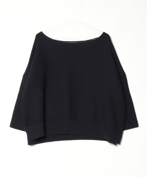 「Deuxieme Classe」 長袖ニット - ネイビー レディース