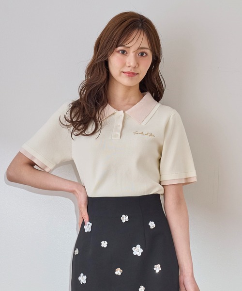 大幅値下げ!Theoryluxe 2025SSほぼ新品 半袖ニット 38 PROPORTION BODY DRESSING ニット セーター ダイヤ柄半袖ニット