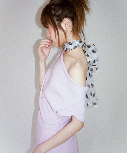 tシャツ ASYMMETRY SHOULDER Tシャツ レディース igi tシャツ TURNED SHOULDER ASYM TEE / アシンメトリーティー