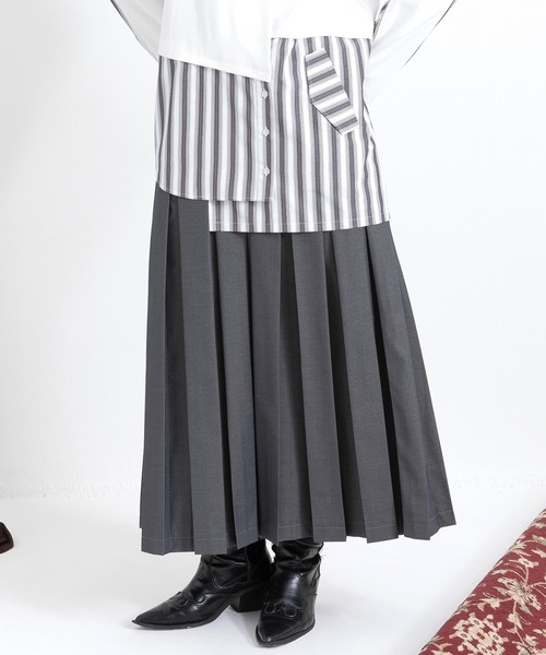 AULA AILA（アウラ アイラ） スカート ボックスプリーツスカート