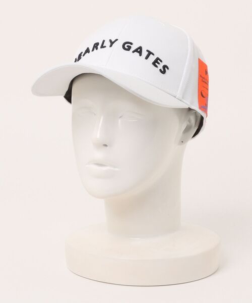 PEARLYGATES Bioネームリサイクルツイルキャップ (UNISEX)白