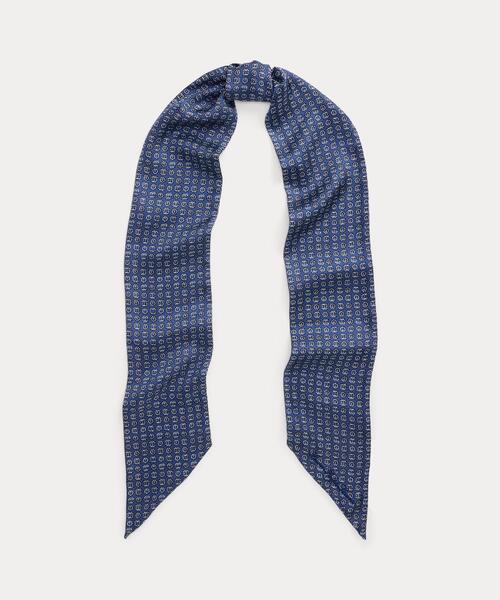 Ralph Lauren　シルクスカーフ　　　　　　　(中古品) LAUREN RALPH LAUREN フローラル シルク ダイヤモンド スカーフ